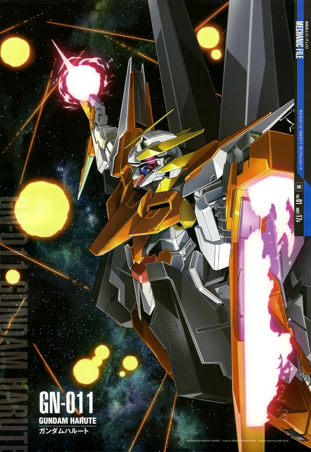 gun, gundam, gundam_00, gundam_00:_a_wakening_of_the_trailblazer, gundam_harute, mecha, takase_kenichi, weapon