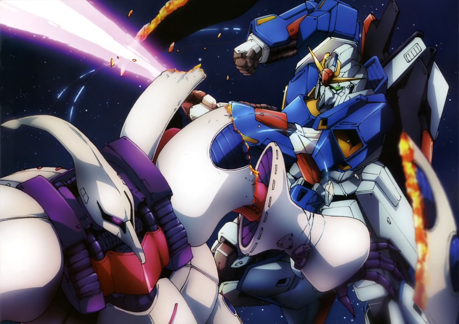 gundam, mecha, qubeley, sword, zeta_gundam, zeta_gundam_(mobile_suit)