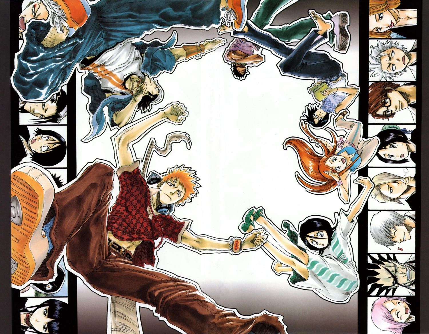 aizen_sousuke, bleach, hinamori_momo, hitsugaya_toushirou, ichimaru_gin, inoue_orihime, kira_izuru, kubo_tite