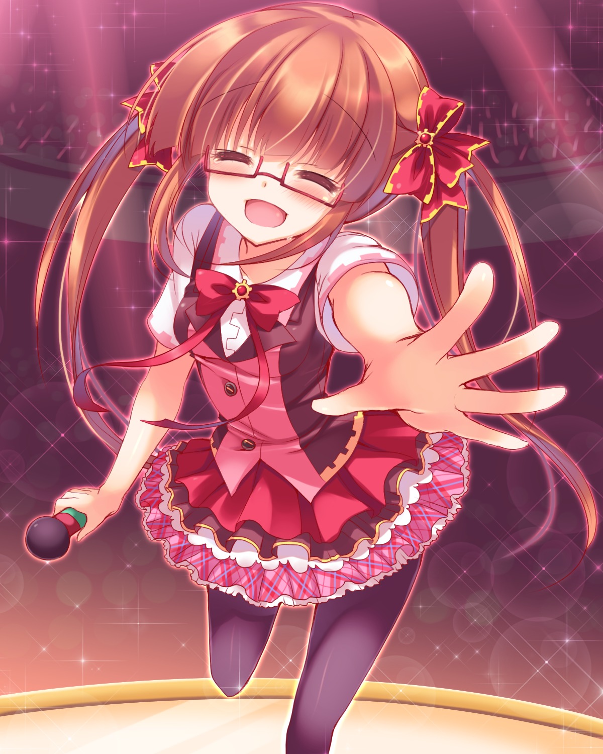 ikebukuro_akiha, megane, pantyhose, suzunone_rena, the_idolm@ster, the_idolm@ster_cinderella_girls