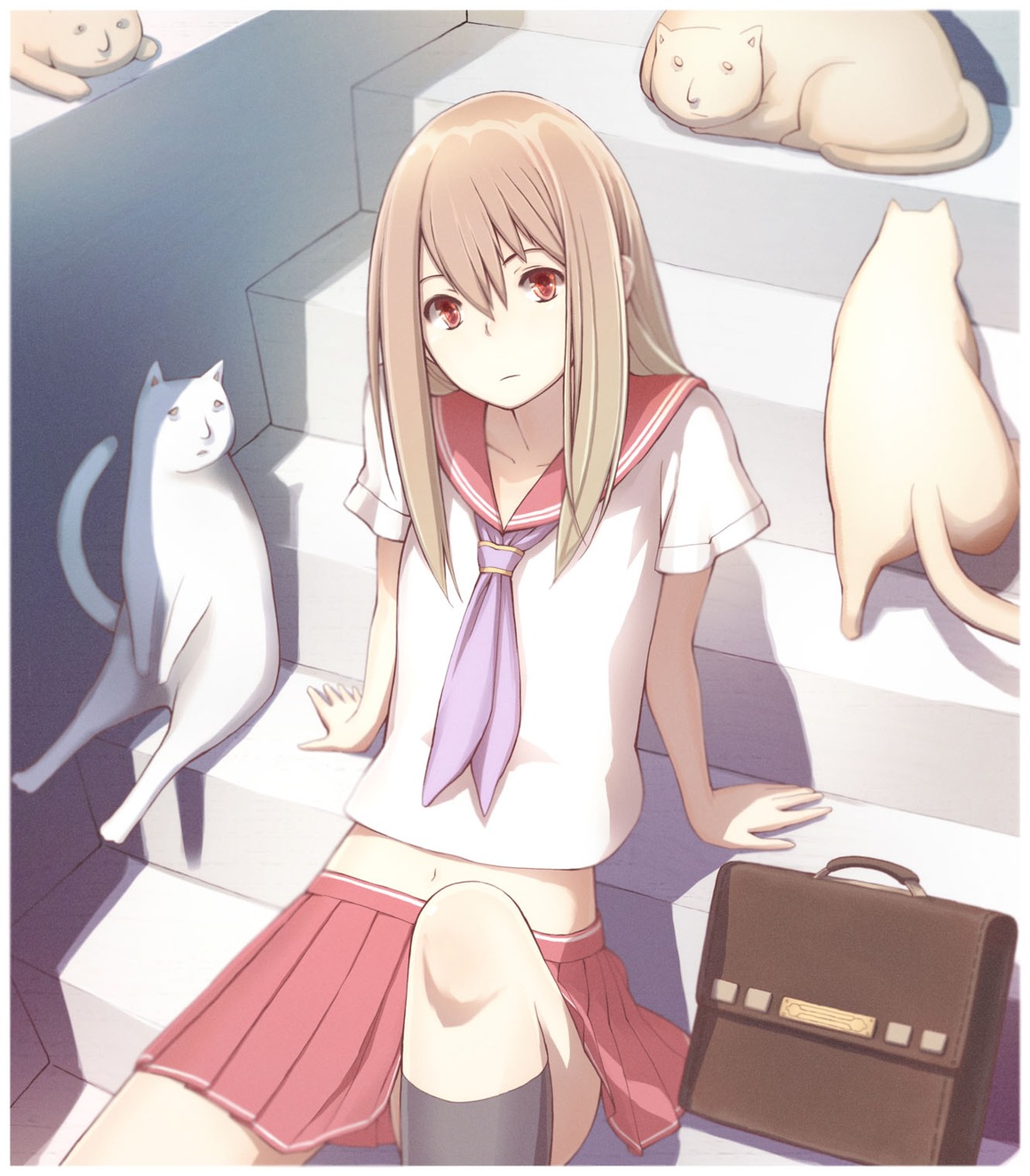 neko, noraico, seifuku