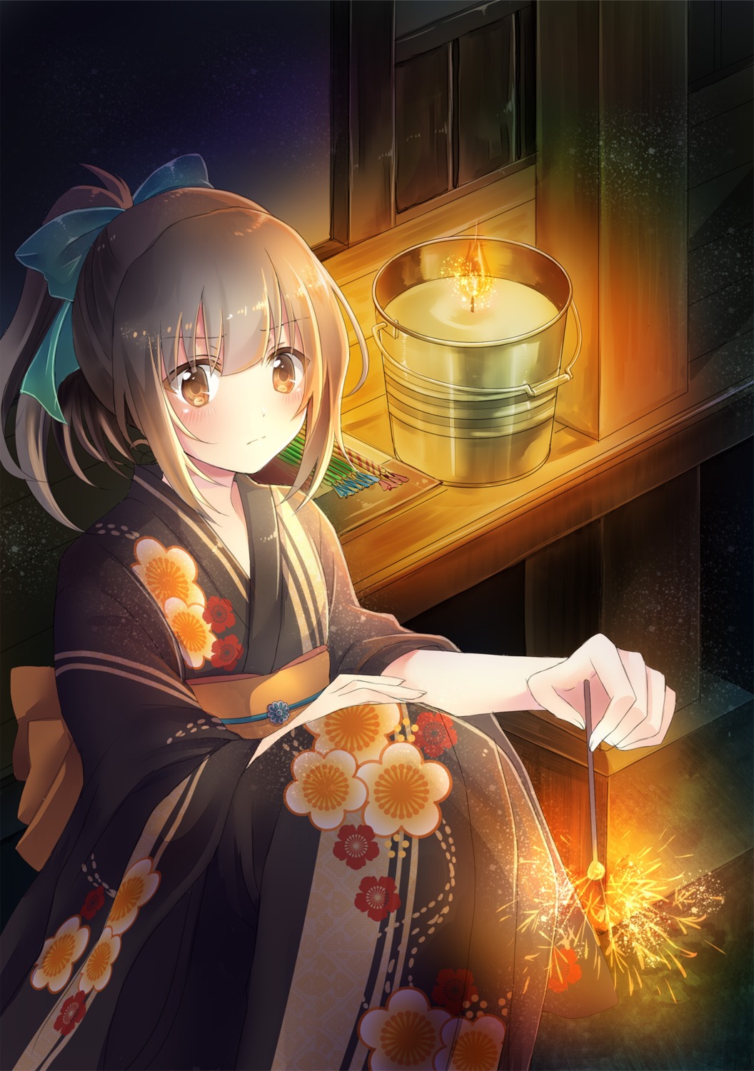kantai_collection, serino_itsuki, yukata, yuubari_(kancolle)