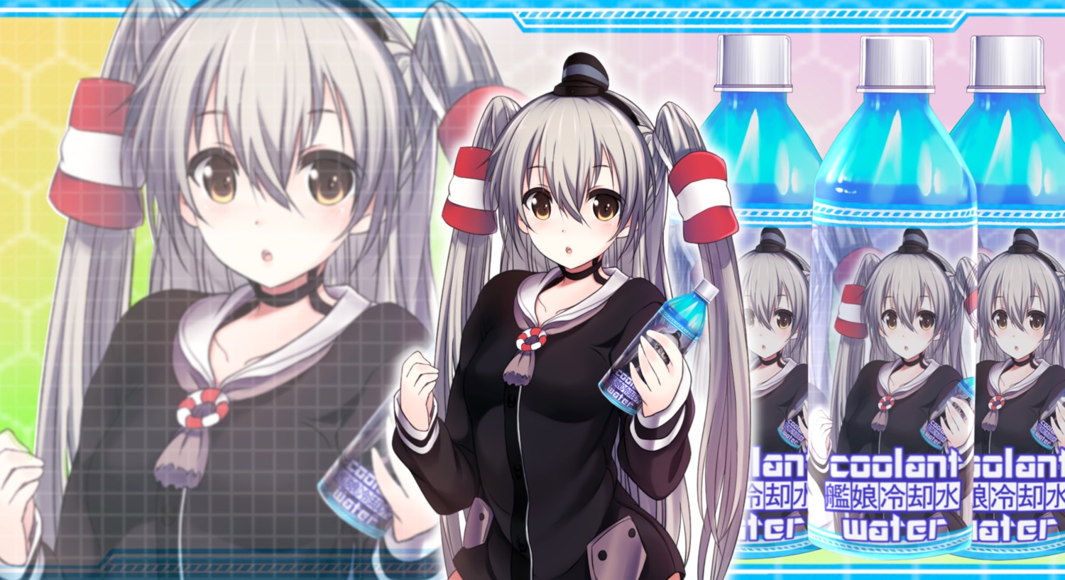 amatsukaze_(kancolle), kantai_collection, sora_to_umi, wallpaper