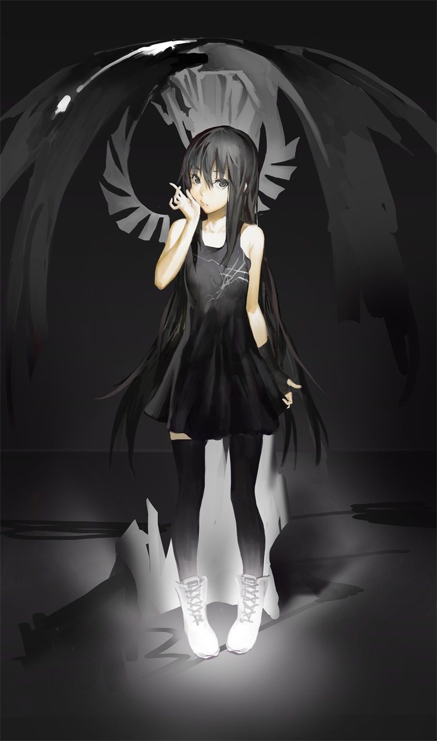 dress, thighhighs, twh