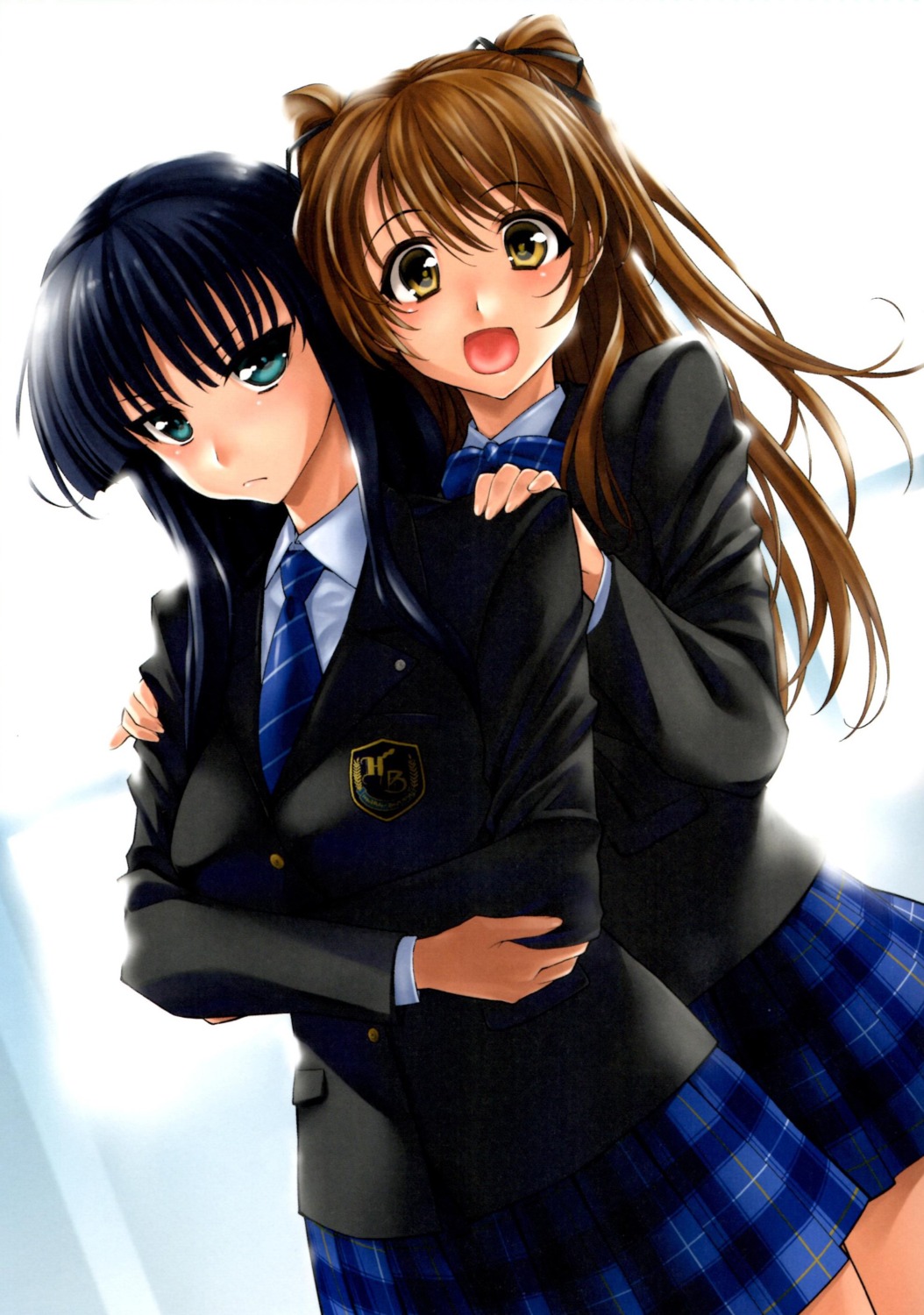 ogiso_setsuna, seifuku, tamaki_yayoi, touma_kazusa, white_album, white_album_2