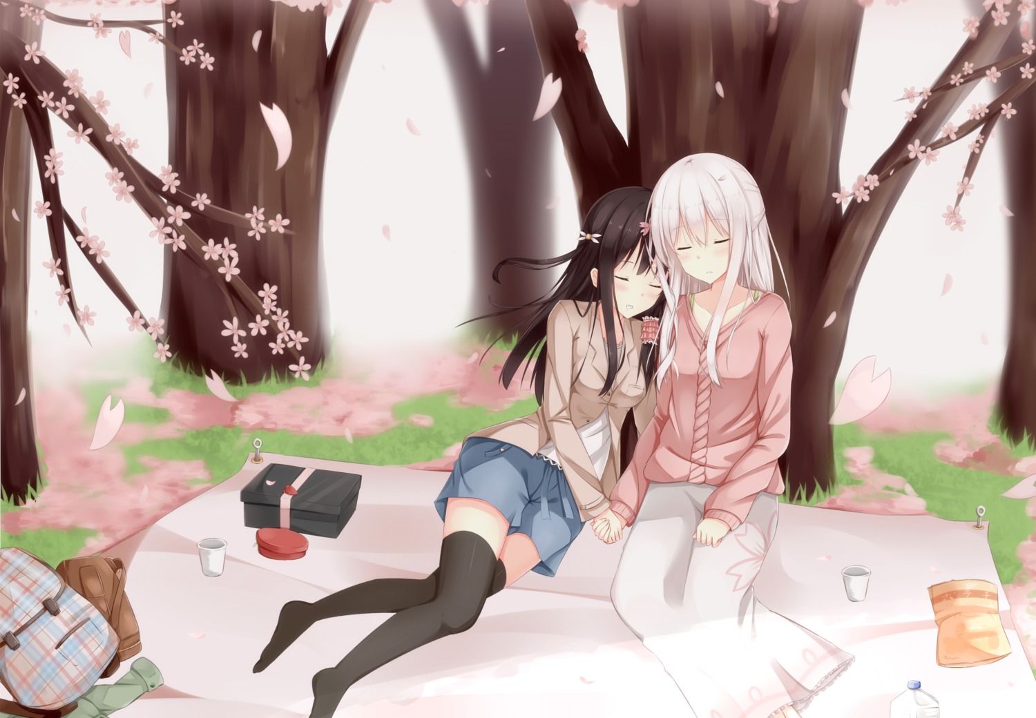 shiyake_mitoko, takishima_shiori, thighhighs, tsuchikure