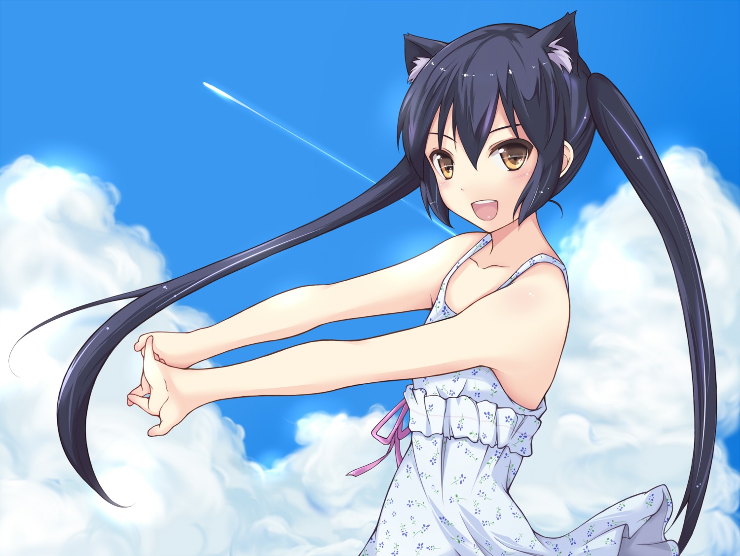 animal_ears, dress, k-on!, nakano_azusa, nekomimi, taka-kun