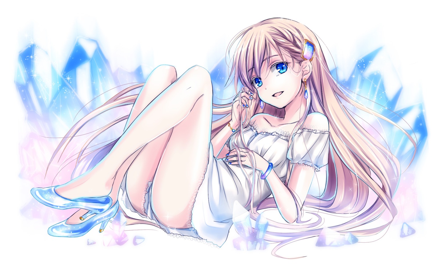 dress, heels, sakou_mochi