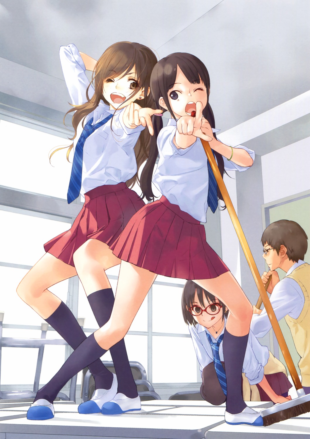 megane, okazaki_takeshi, seifuku