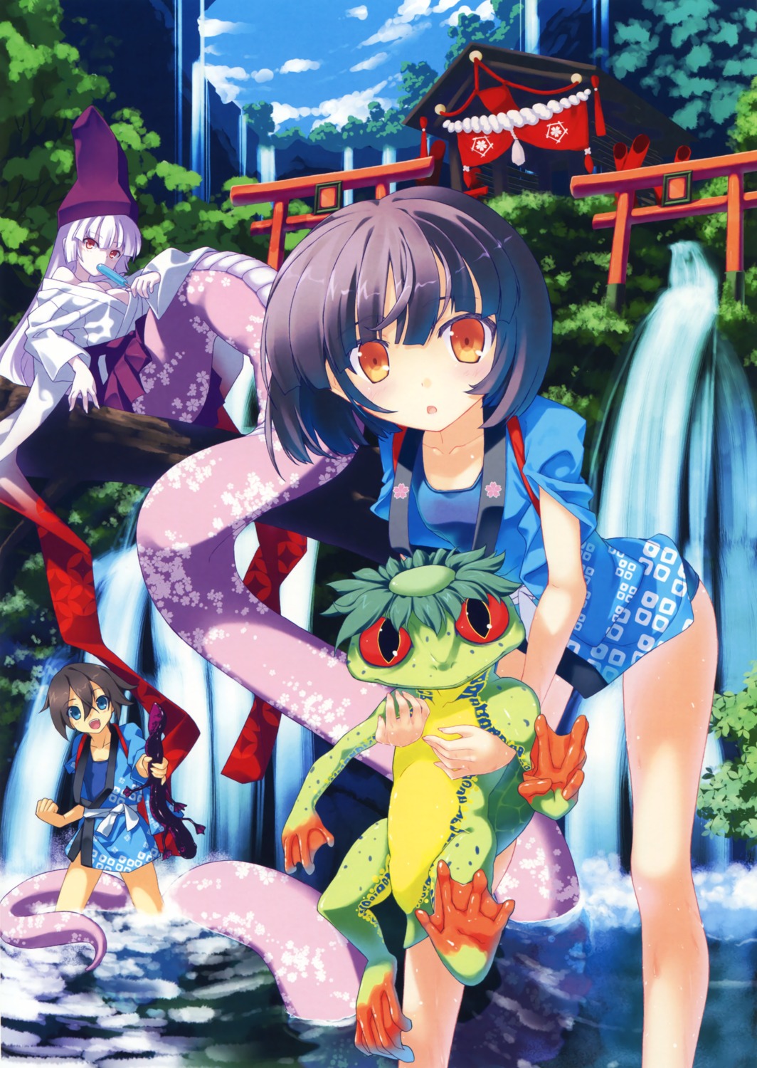japanese_clothes, kokonobi, monster_girl
