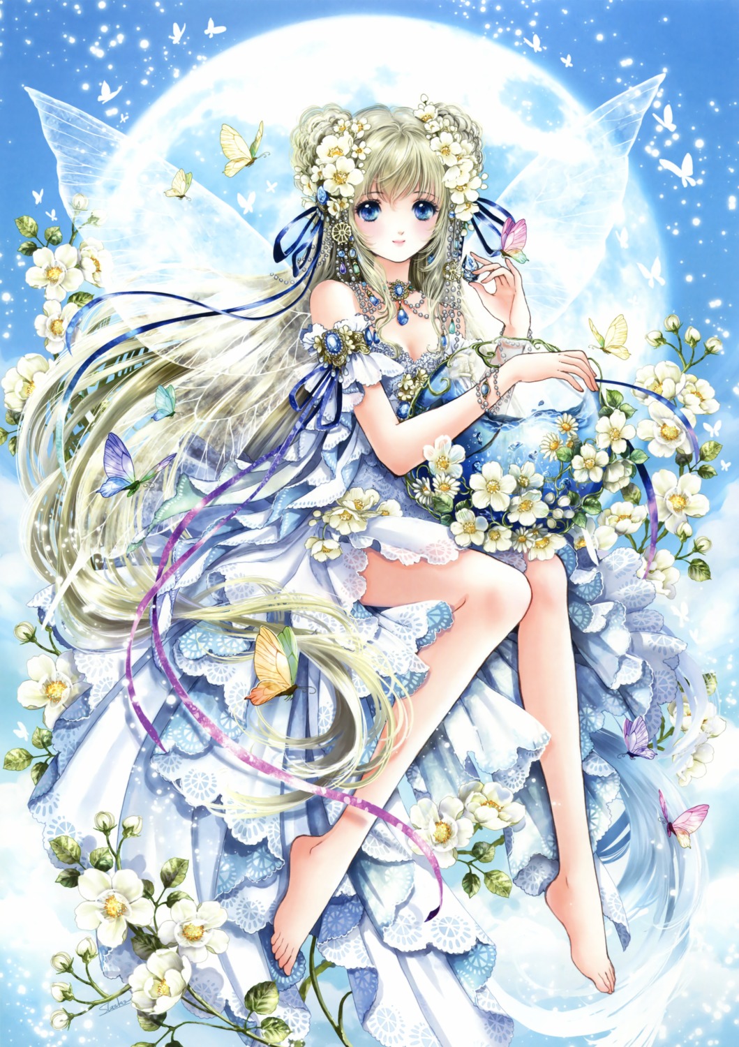 dress, feet, shiitake, wings