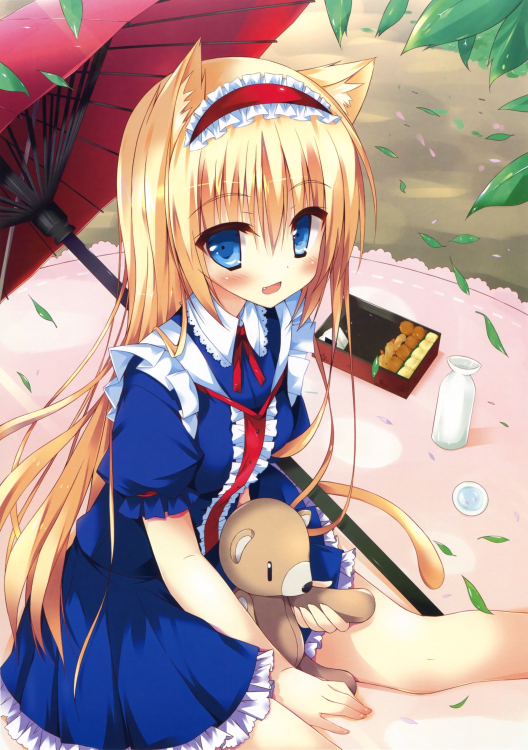 animal_ears, dress, huei_naduki, lolita_fashion, nekomimi, tail
