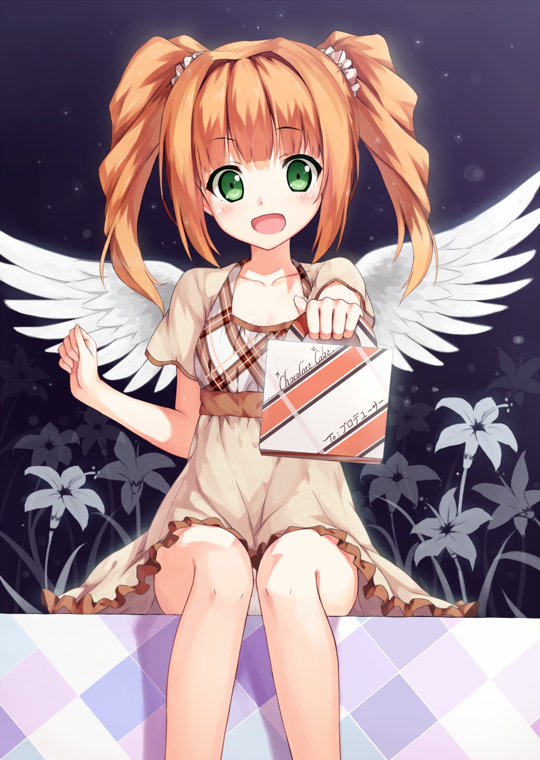 dress, takatsuki_yayoi, the_idolm@ster, wings, yuri_shoutu