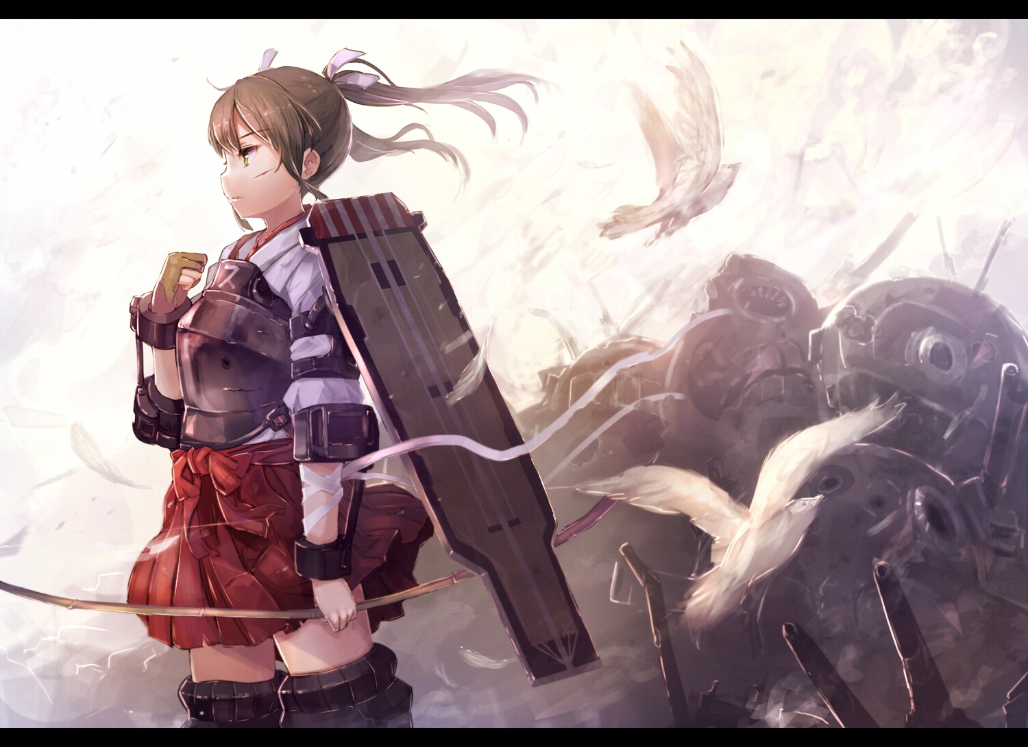 japanese_clothes, kantai_collection, sumisu_(mondo), thighhighs, zuikaku_(kancolle)