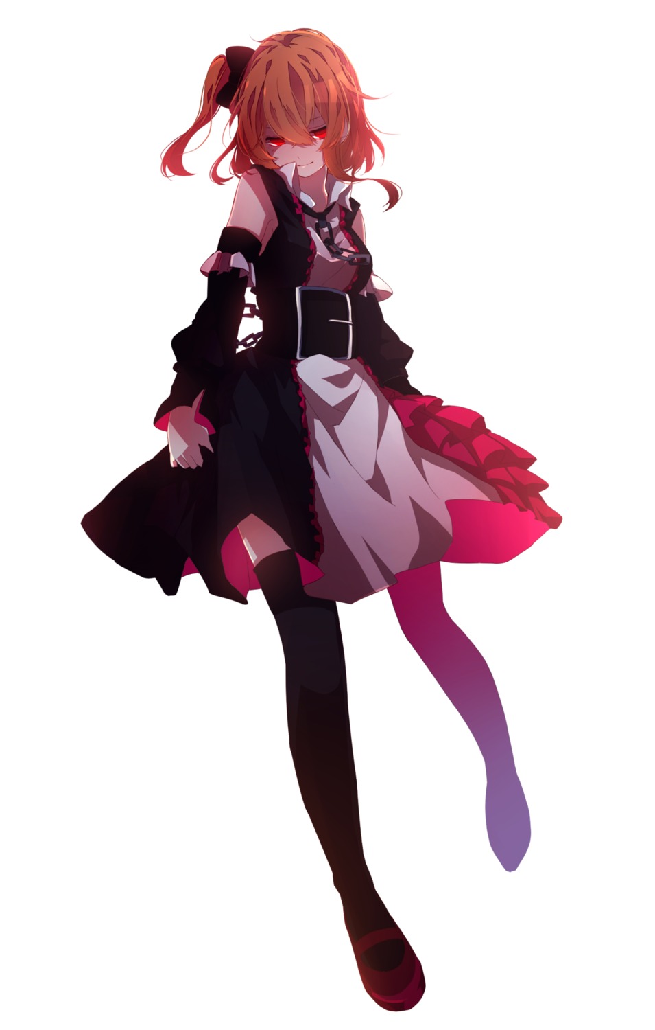 dress, kagerou_project, kisaragi_momo, mekakucity_actors, mikanururu, thighhighs