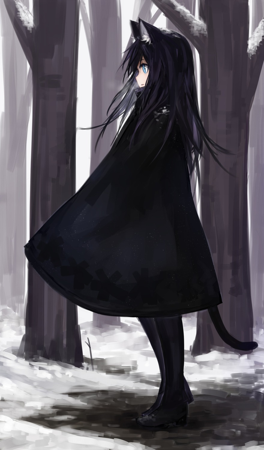+)_(liu997139467), animal_ears, nekomimi, pantyhose, pixiv_fantasia, pixiv_fantasia_fallen_kings, tail
