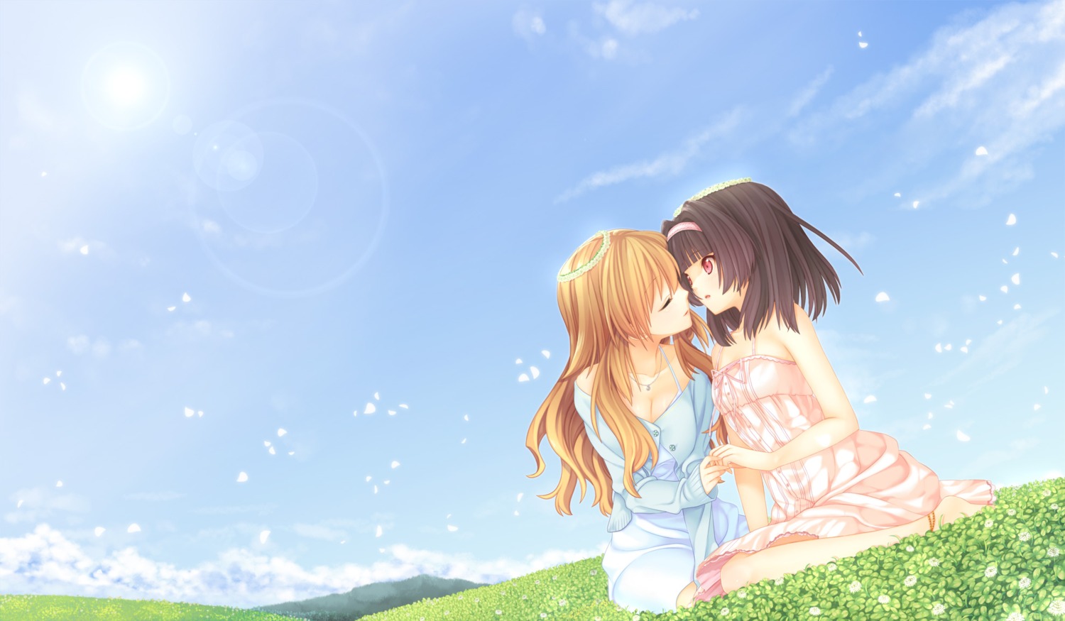 cleavage, dress, hiiron, summer_dress, yuri