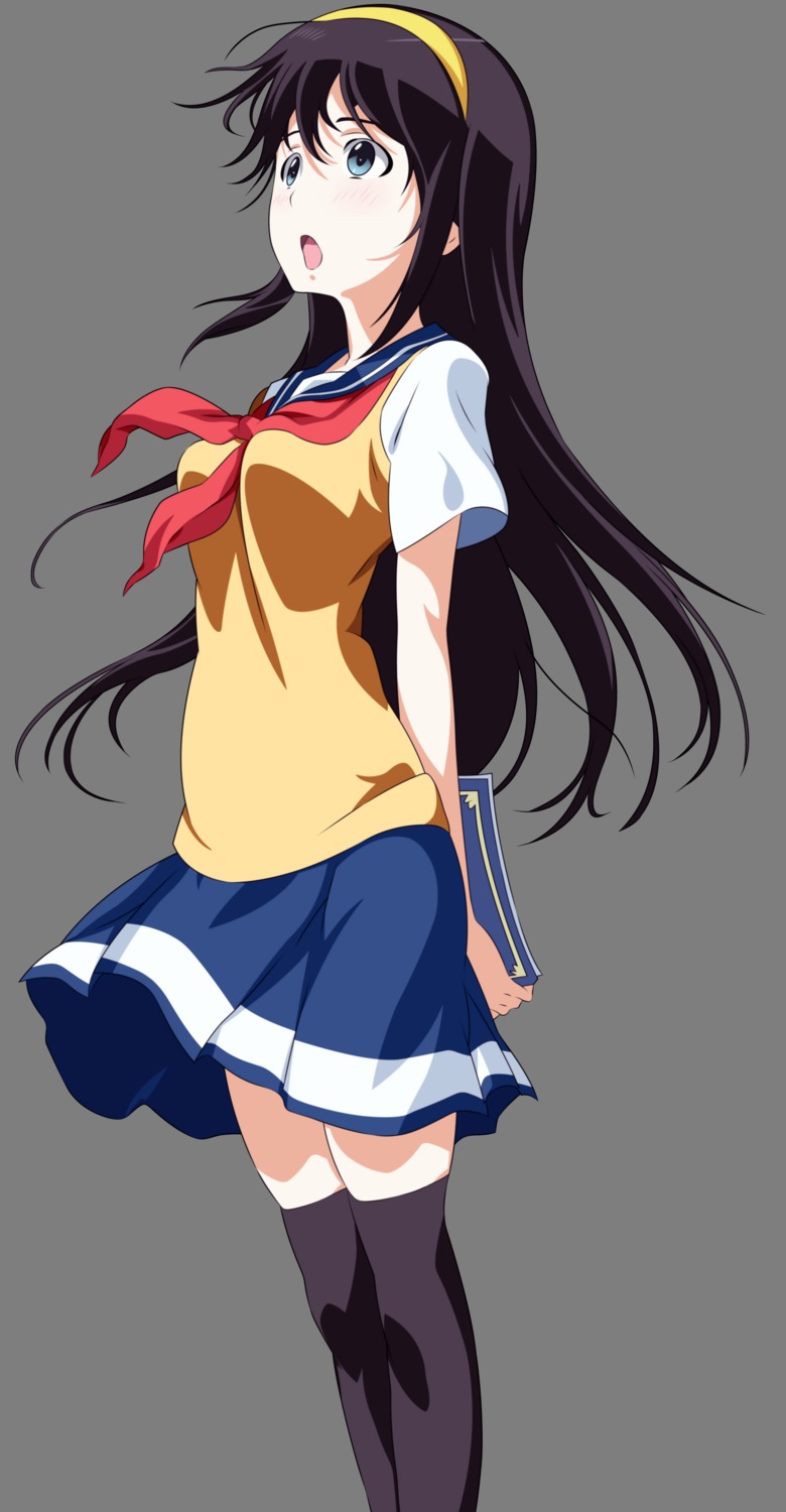 harukawa_kahori, nerawareta_gakuen, seifuku, thighhighs, transparent_png, vector_trace