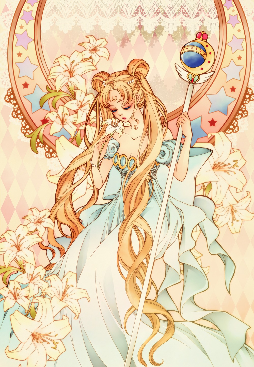 bishoujo_senshi_sailor_moon, cleavage, dress, sizh, tsukino_usagi