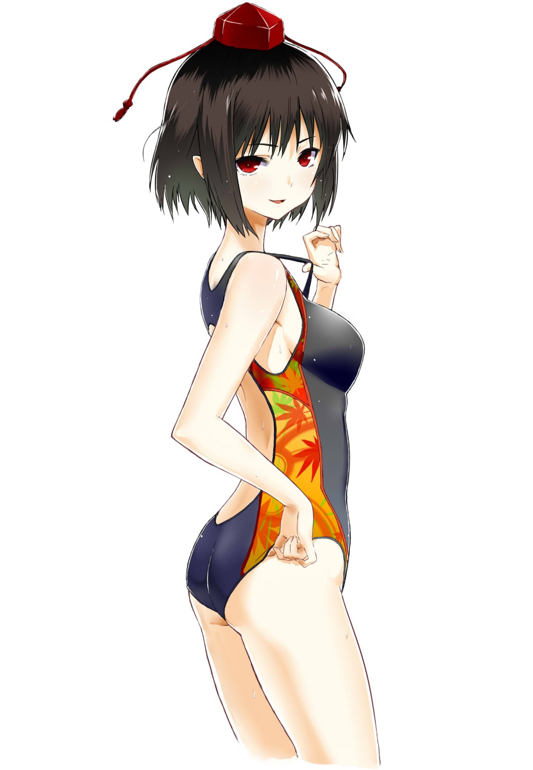 ass, cl_(h-sys.), shameimaru_aya, swimsuits, touhou, wet