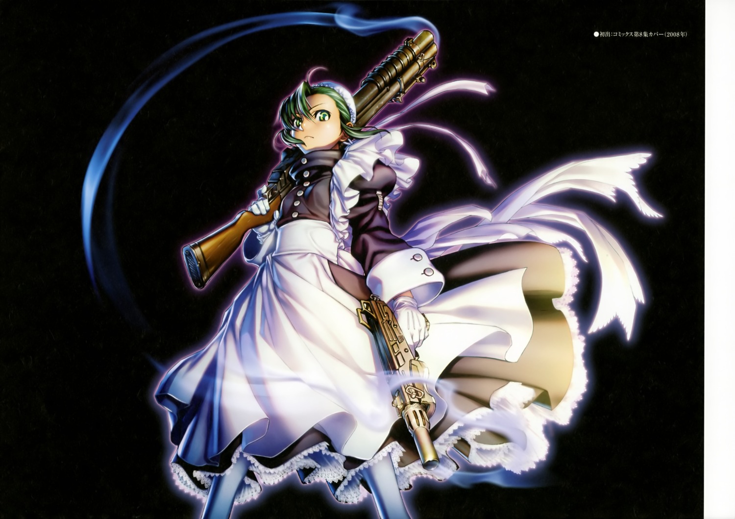 black_lagoon, fabiola_iglesias, gun, hiroe_rei, maid