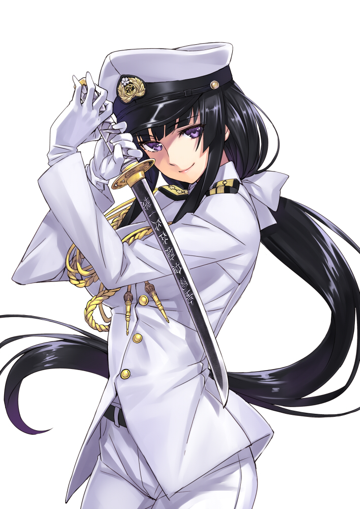 female_admiral_(kancolle), kantai_collection, matsuryuu, sword, uniform