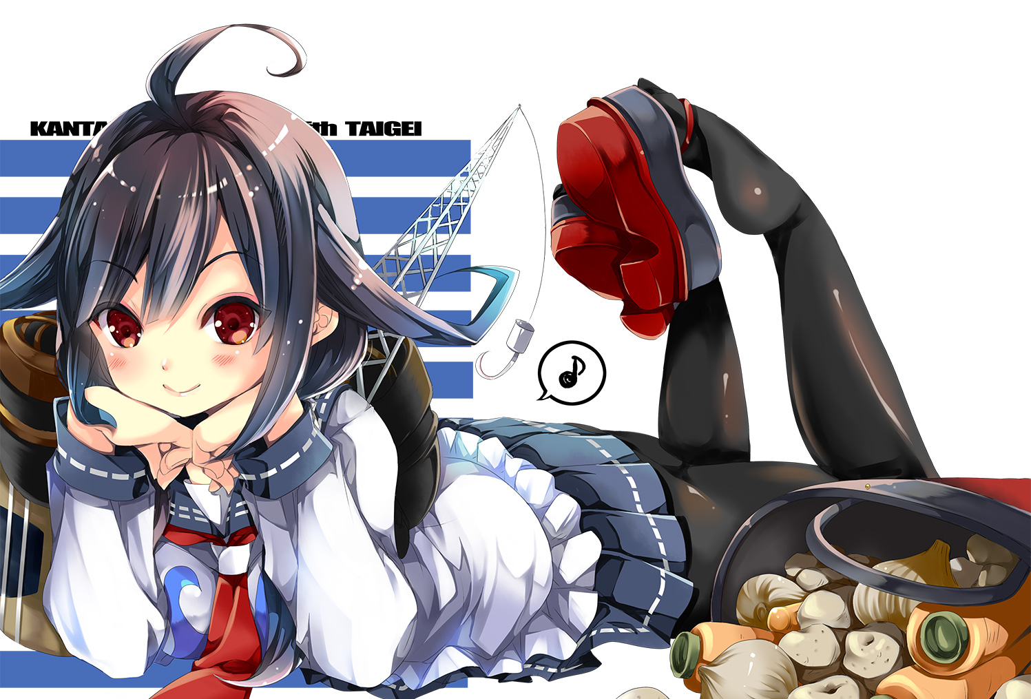 gouda_nagi, kantai_collection, pantyhose, seifuku, taigei_(kancolle)