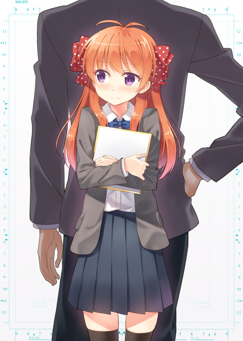 gekkan_shoujo_nozaki-kun, hyuuga_azuri, nozaki_umetarou, sakura_chiyo, seifuku, thighhighs