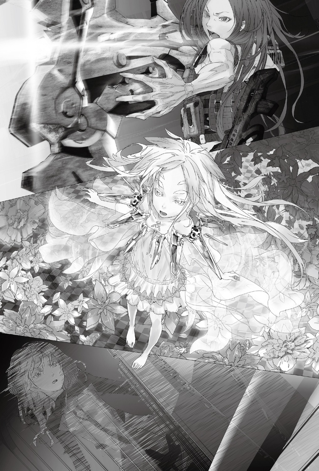 beatless, lacia, monochrome, redjuice, snowdrop