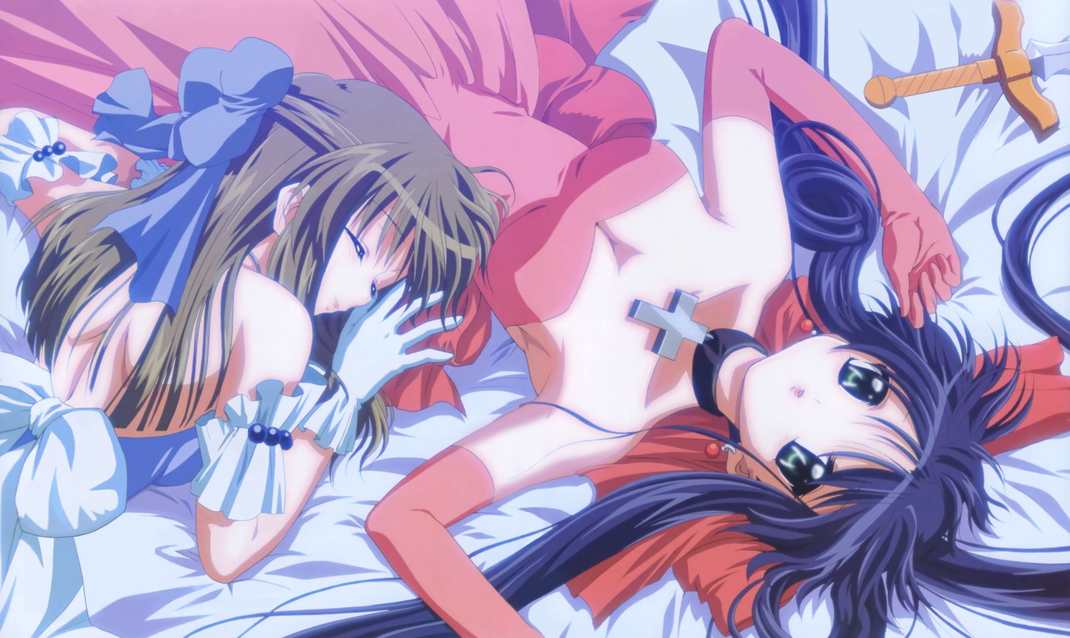 cleavage, detexted, dress, ikeda_kazumi, kanon, kawasumi_mai, kurata_sayuri
