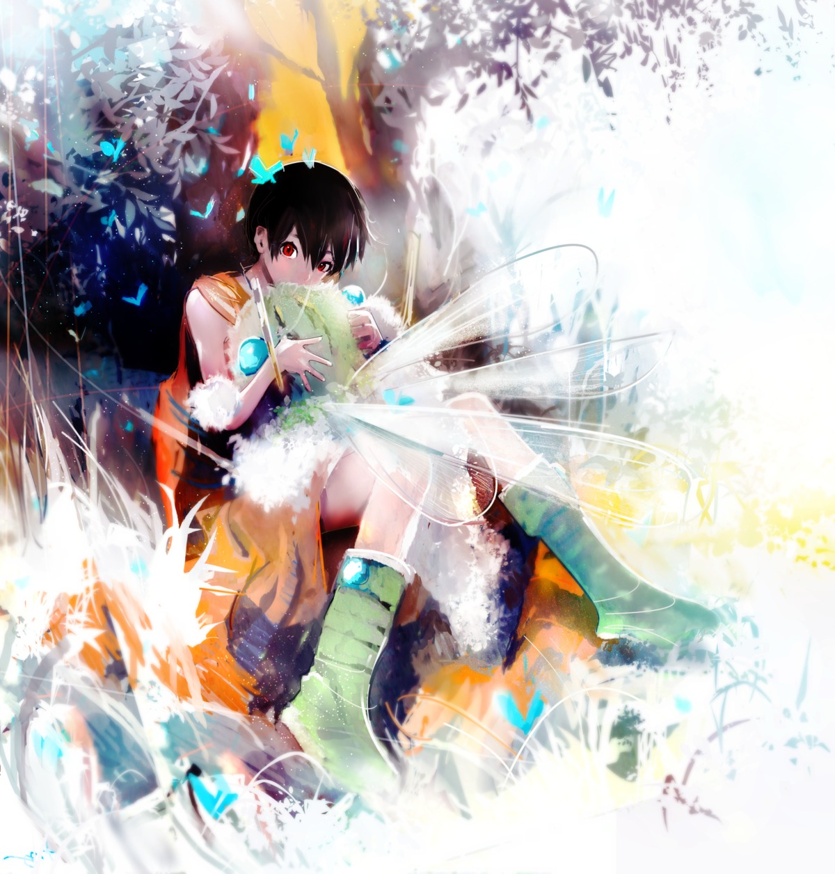 tsuruma_ikada, wings