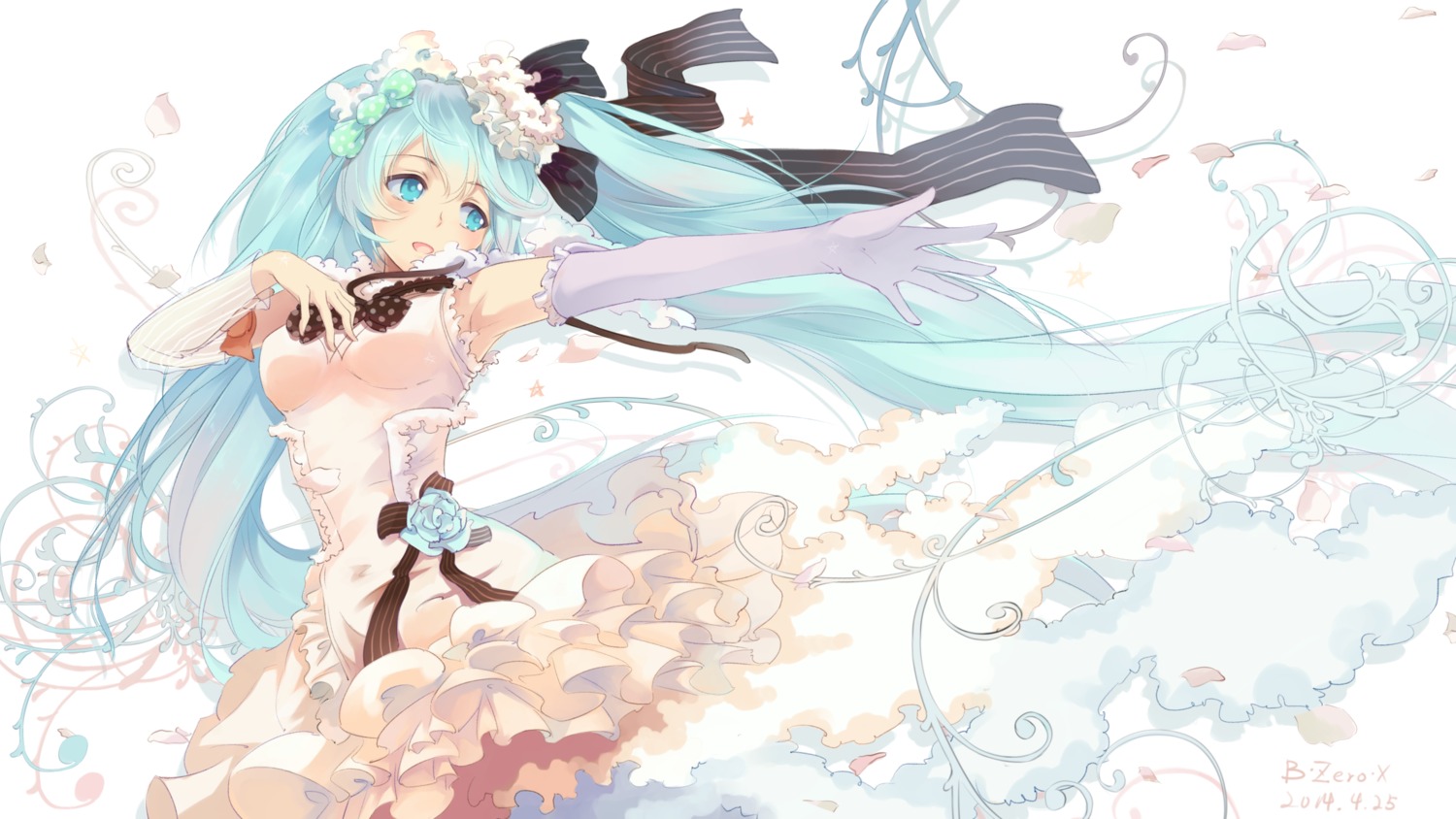bzerox, dress, hatsune_miku, vocaloid