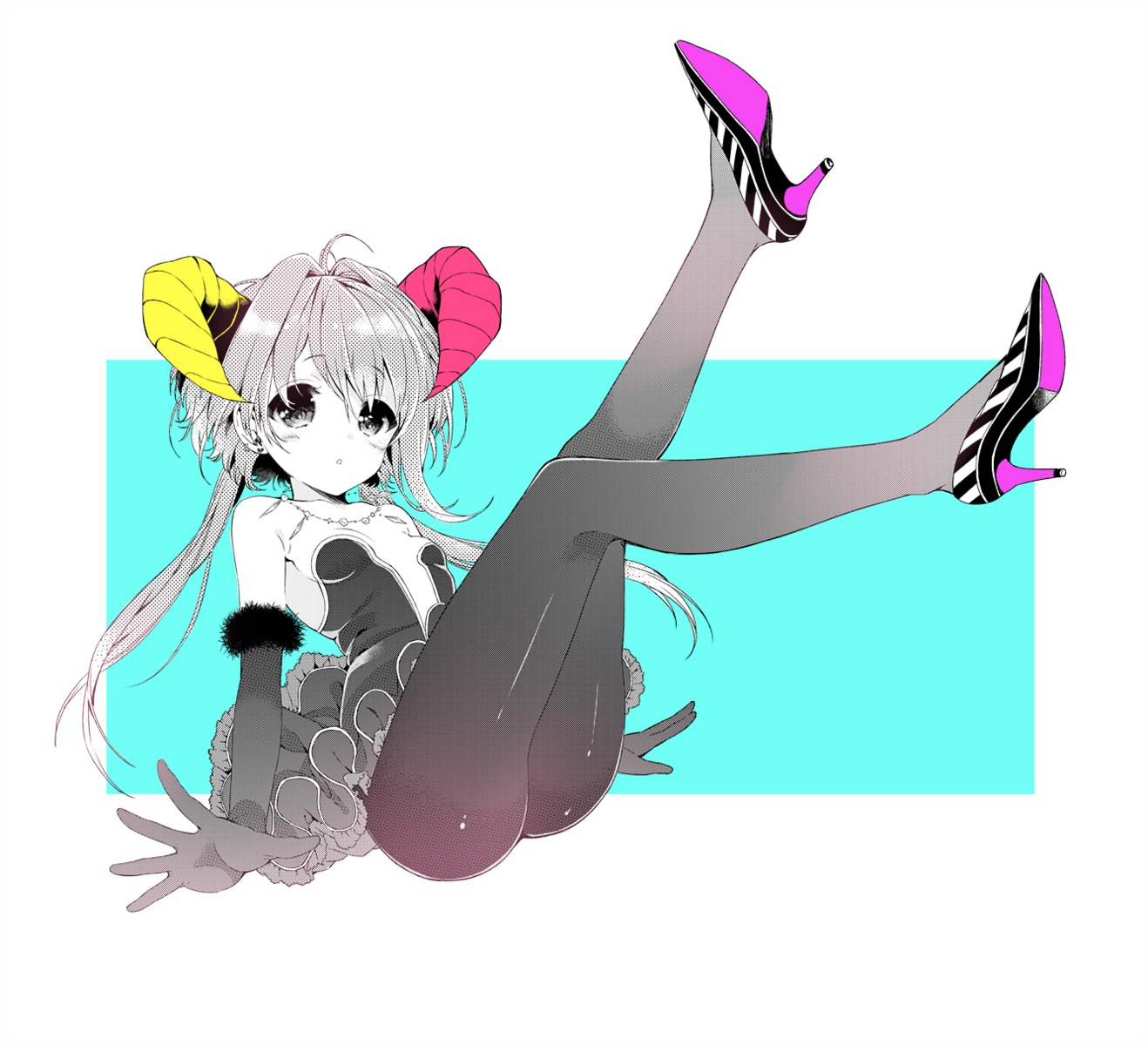 horns, pantyhose, sakiyo_cake