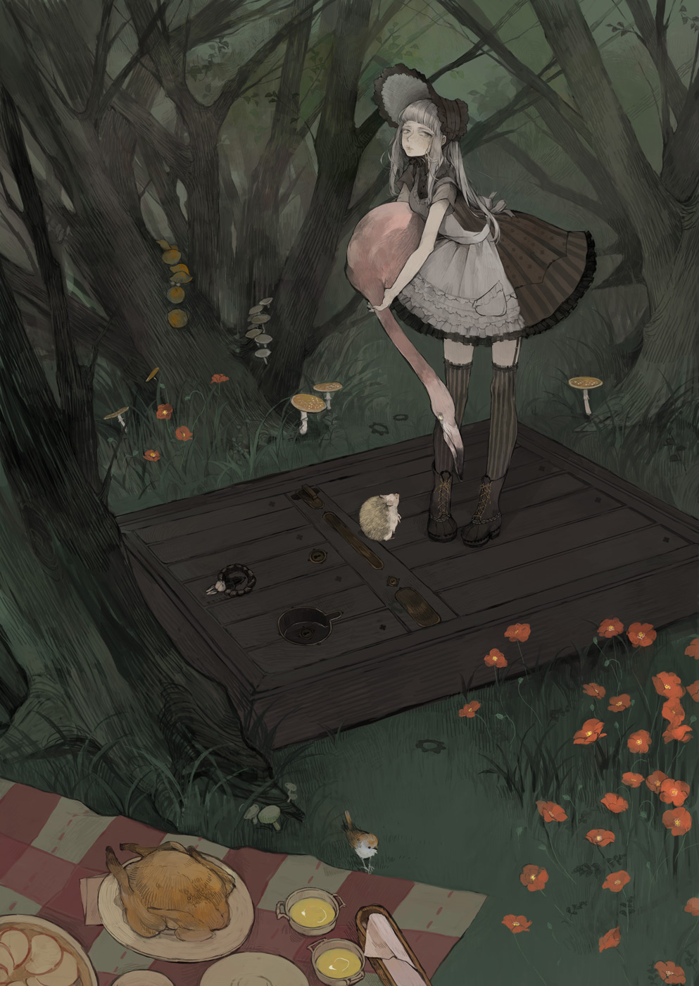 nekosuke, thighhighs