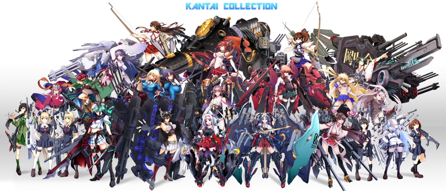 akagi_(kancolle), amatsukaze_(kancolle), atago_(kancolle), big_g, fusou_(kancolle), haruna_(kancolle), hibiki_(kancolle), kaga_(kancolle)