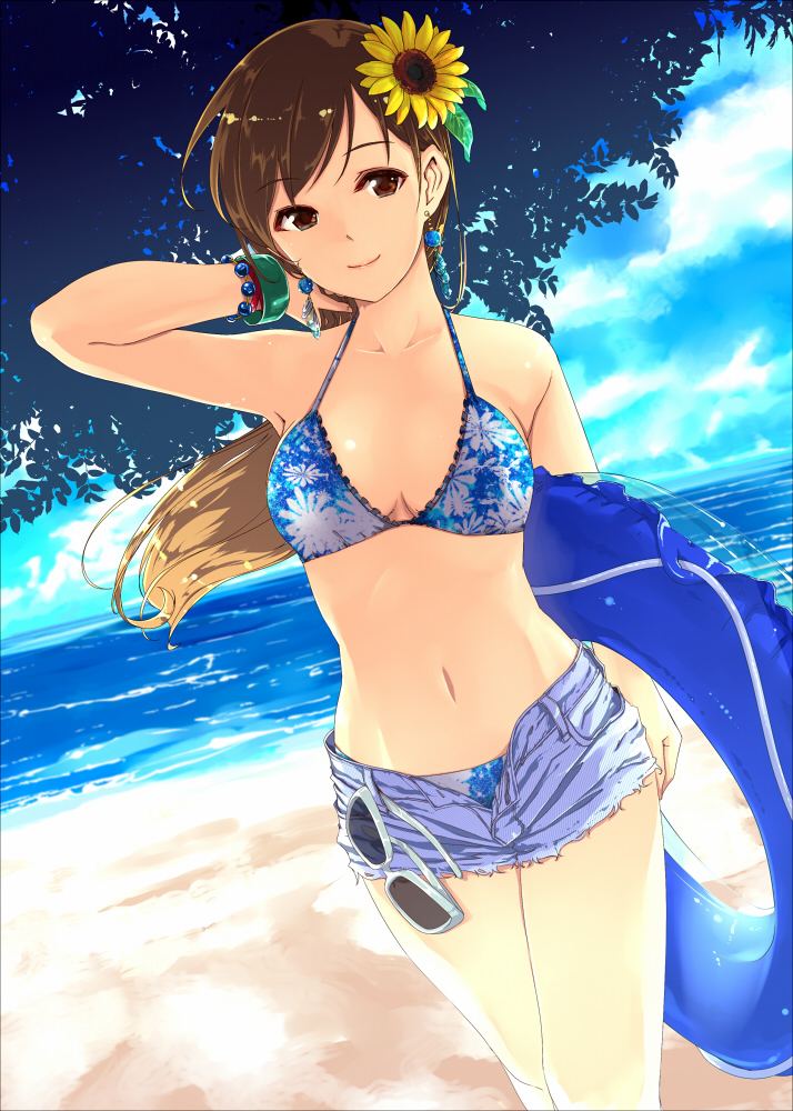 bikini, cleavage, gustav, nitta_minami, swimsuits, the_idolm@ster, the_idolm@ster_cinderella_girls