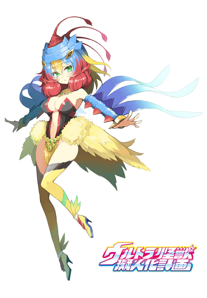 cleavage, heels, minoa, ultra_kaijuu_gijinka_keikaku