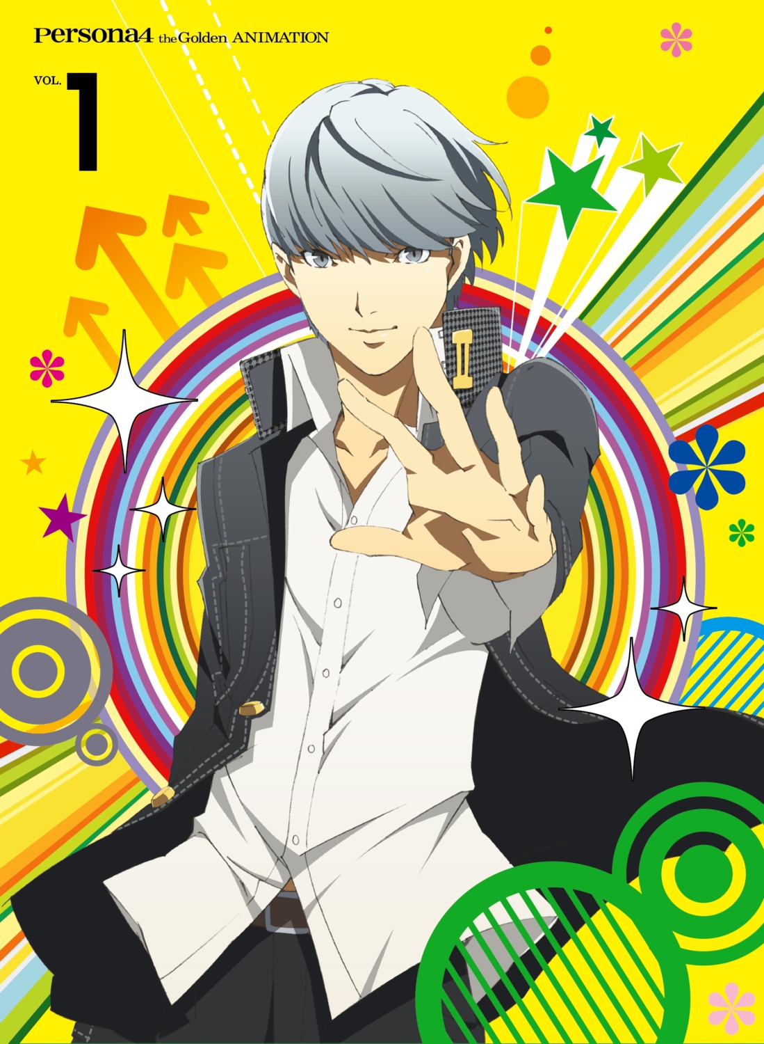 disc_cover, male, megaten, narukami_yuu, persona, persona_4, persona_4_golden, seifuku