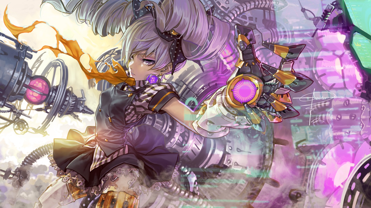 autographed, benghuai_xueyuan, bronya_zaychik, geister, mecha_musume