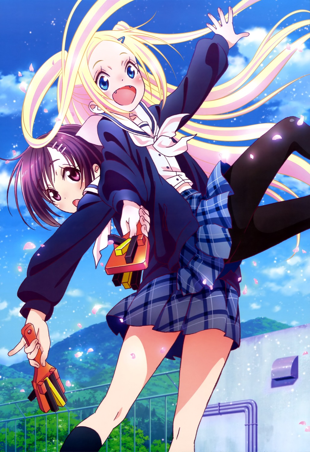 hana_n._fontainestand, hanayamata, pantyhose, seifuku, sekiya_naru