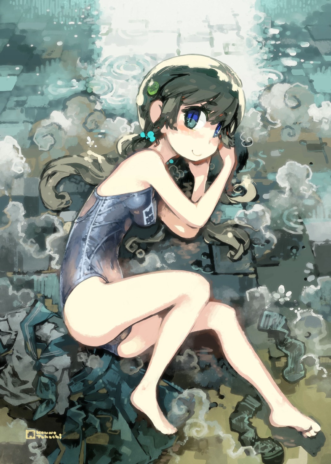 konno_takashi, school_swimsuit, swimsuits