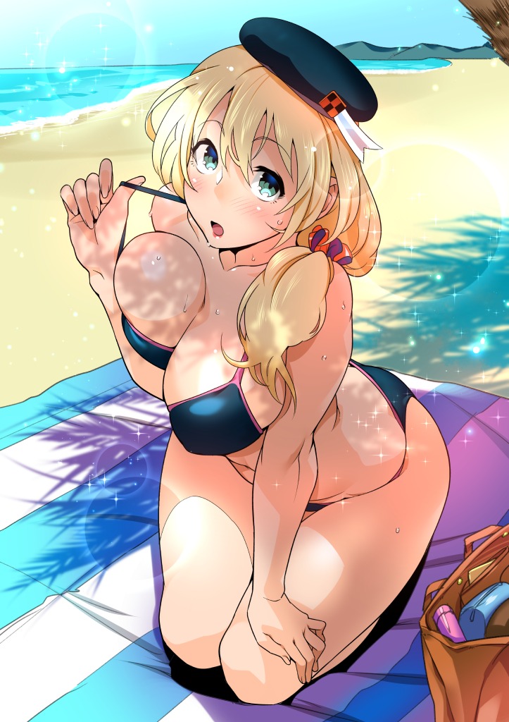 atago_(kancolle), bikini, cleavage, dfreak, kantai_collection, swimsuits