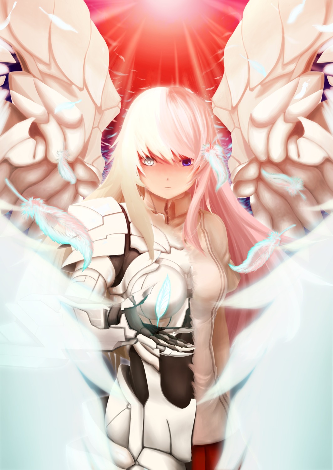 armor, iltusa, mecha_musume, seifuku, wings