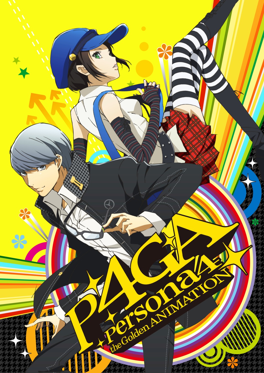 disc_cover, marie_(persona_4), megane, megaten, narukami_yuu, persona, persona_4, persona_4_golden