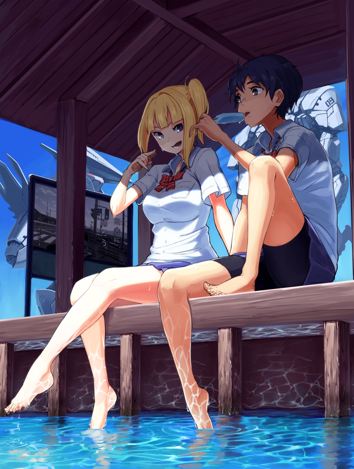 bike_shorts, mecha, omaru09