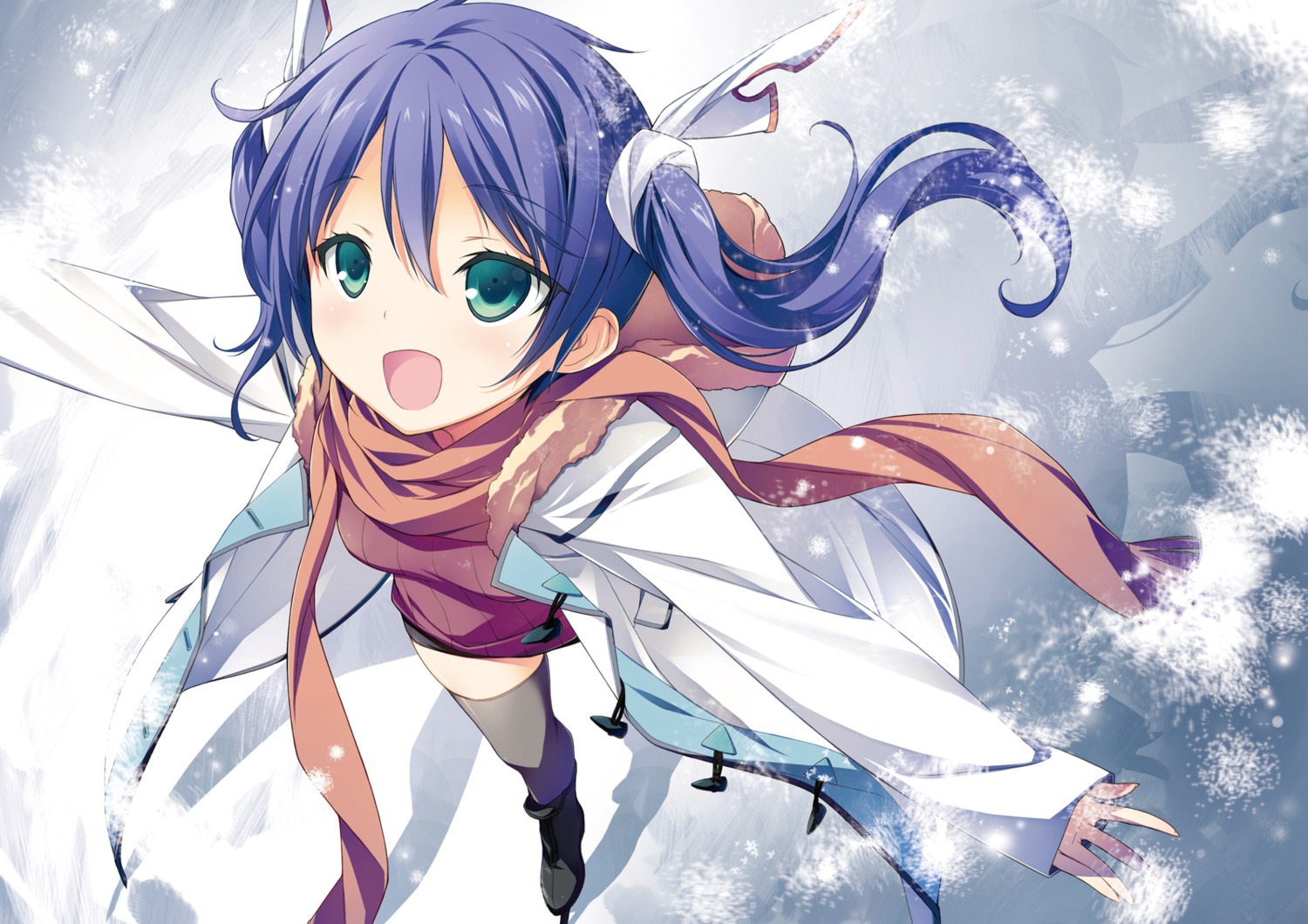 ice_skating, kikuchi_seiji, mayo_chiki!, sweater, thighhighs, usami_masamune