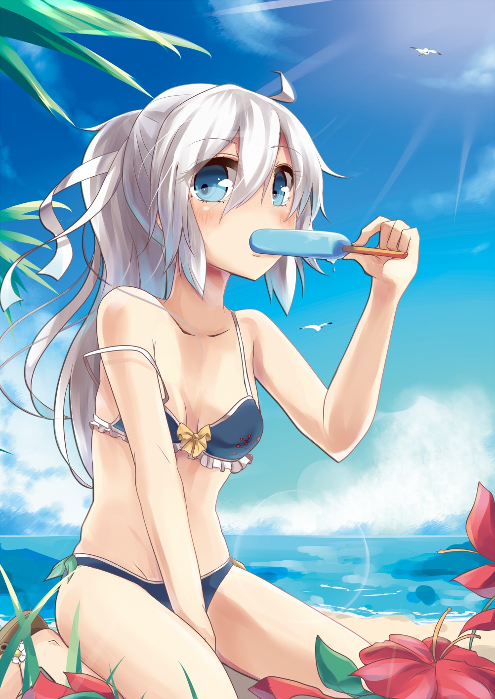 bikini, mononobe_no_futo, soramuko, swimsuits, touhou