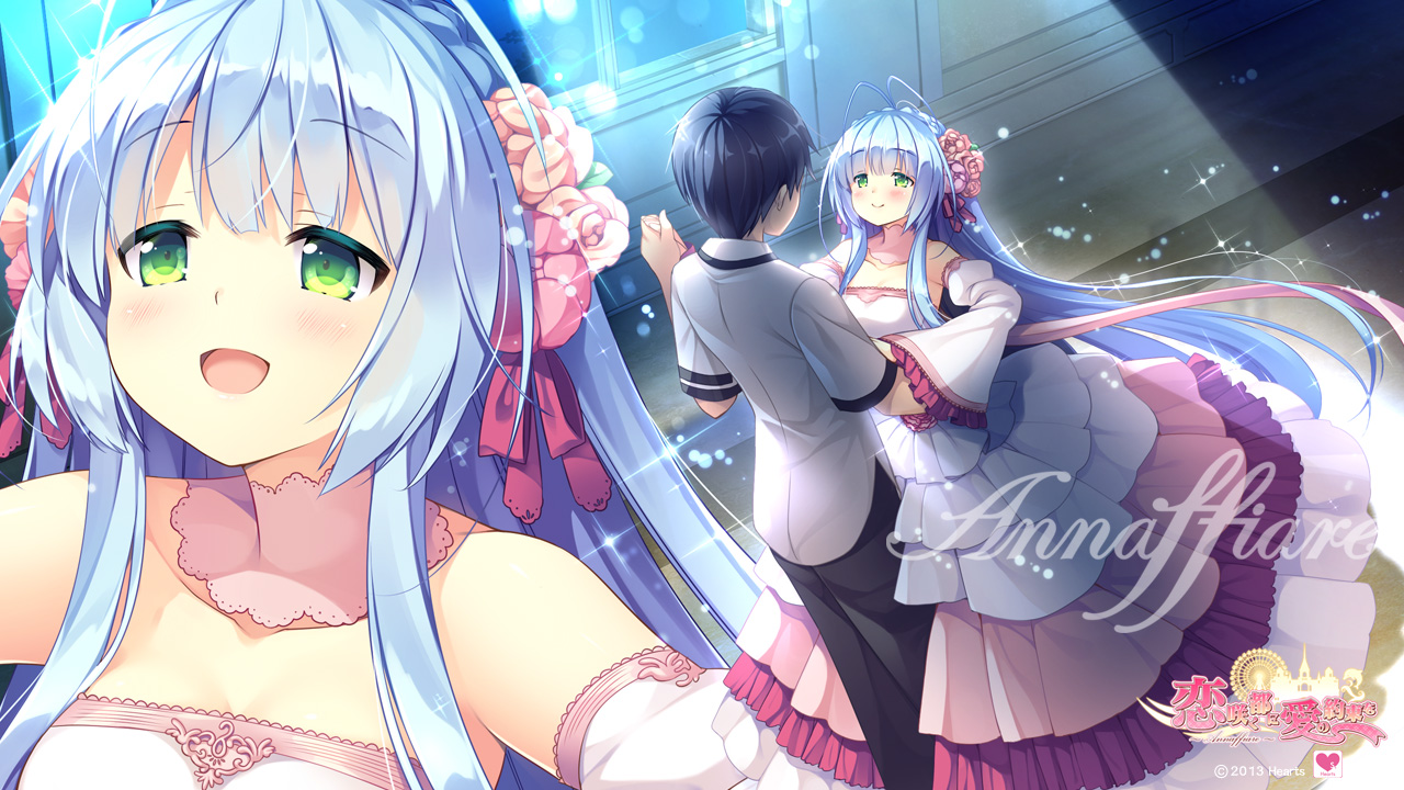 dress, hearts, koba_kazuomi, koi_saku_miyako_ni_ai_no_yakusoku_wo_~annaffiare~, wallpaper, winifred_d._land