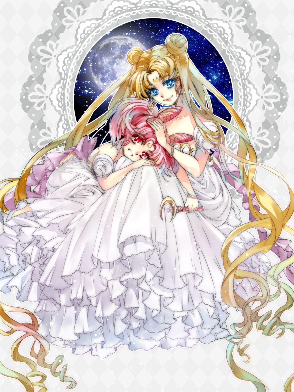 bishoujo_senshi_sailor_moon, dress, princess_serenity, tsuna2727, usagi_small_lady_serenity