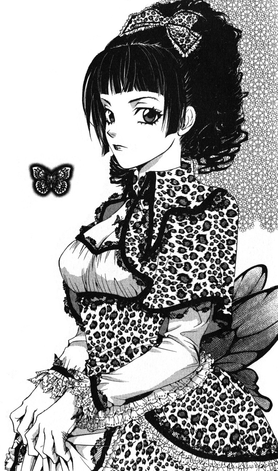 cleavage, dress, godchild, hakushaku_cain_series, lolita_fashion, mikaila, monochrome, wings